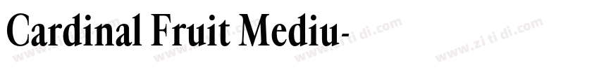 Cardinal Fruit Mediu字体转换